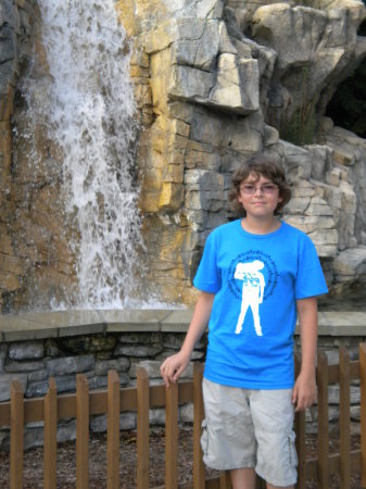 My son at Cedar Point