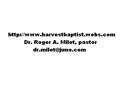 Harvest Baptist Church Web Site