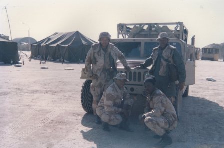 Staff Sgt. Williams, me, Gip and Clint