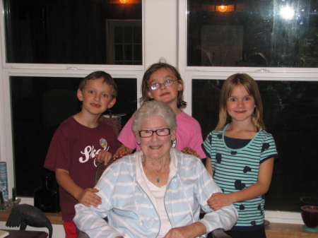 Grandma with triplets
