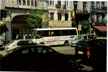 My tour bus in brussels.