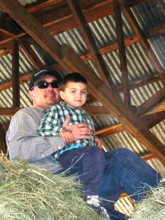 Asher and I at a corn maze in SC