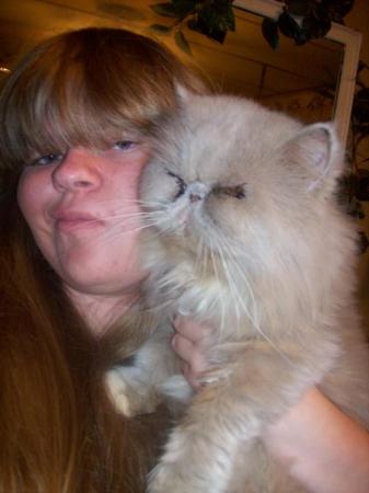 my daughter candace and my cat