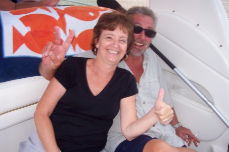 Out on the boat with Kathy & Gary Salvo