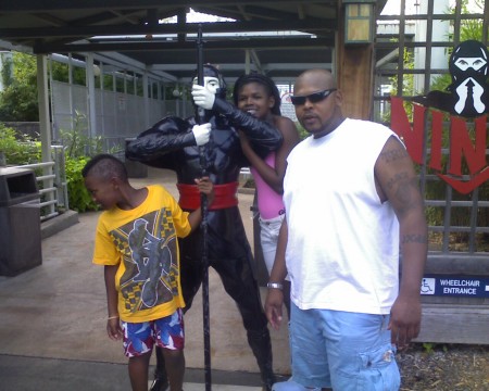 At Six Flags in the STL