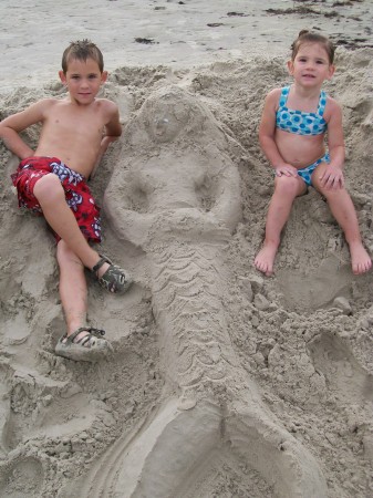 Playing in the sand