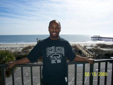 At the beach last year before the wedding