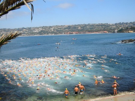 Start of La Jolla 3 mile Swim
