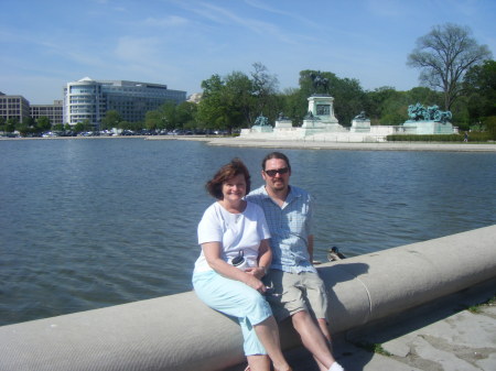 My son Chris Wingate & me in DC
