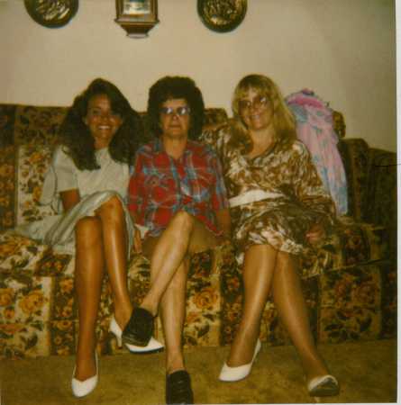My sister Debbie, Our Mom and me
