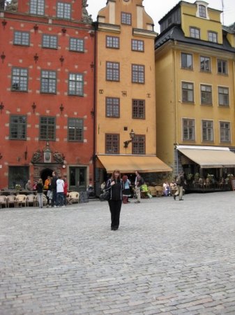 Posing in Old Town, Stockholm Sweden