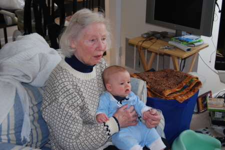 Brodi and Great Grandma 2-2009