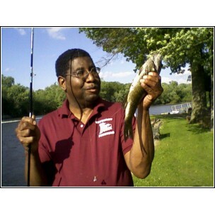 otis catch his first fish
