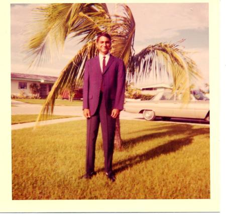 Bill in Front Yard on Base