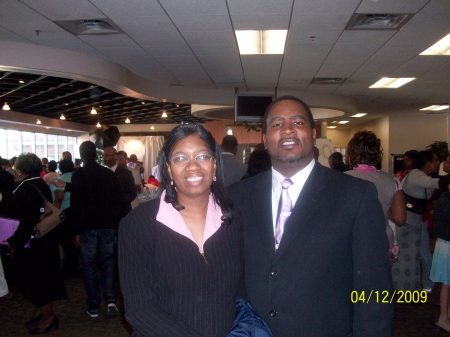 me and my husband on easter