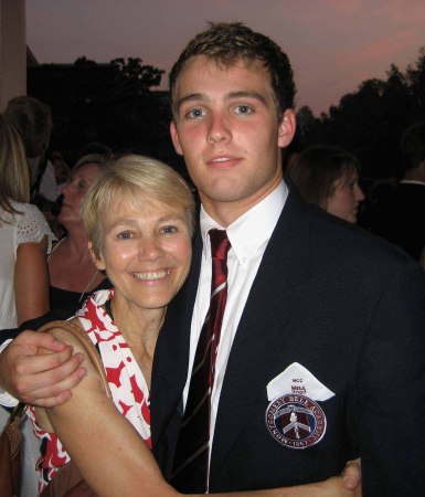 wife Cindy and son Ian at his HS graduation