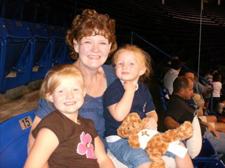 Amy, Lydia & Rachel at a Twins game 2008