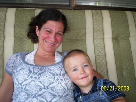 My sister, Johna and her grandson, Jacob