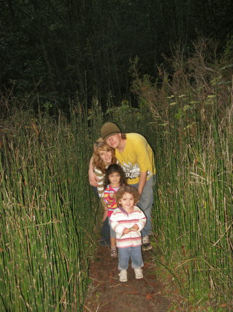 My kids..Hiking in N. Marks Forest