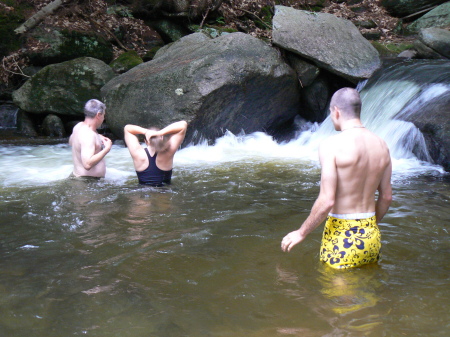 Greg, Liz and Kyle enjoying the water