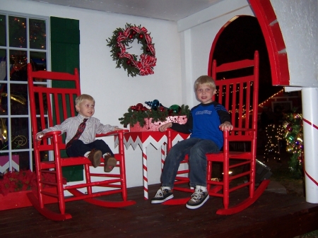 the boys at Santa's Village in Richardson
