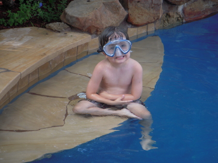 AUSTIN SWIMMING IN MY POOL