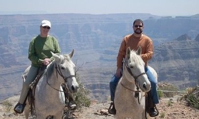 Ann and I at the Grand Canyon - 2008