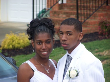 Ondra (Andre) and his girlfriend before prom