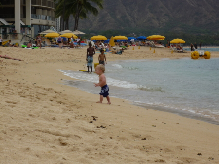 Baby on the Beach, Waikiki, 2009