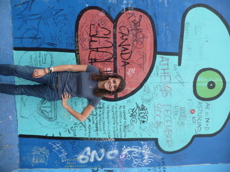 Elise (my youngest) Berlin Wall