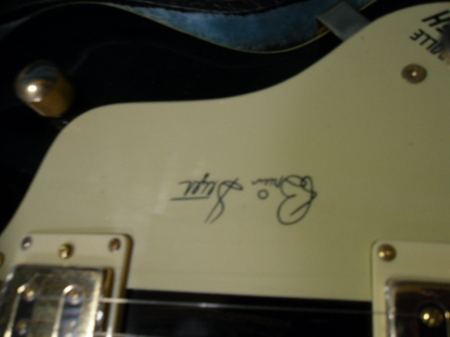 Brian Setzer's Autograph On My Gretsch Nashvil