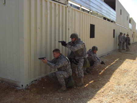 Boys playing with guns!