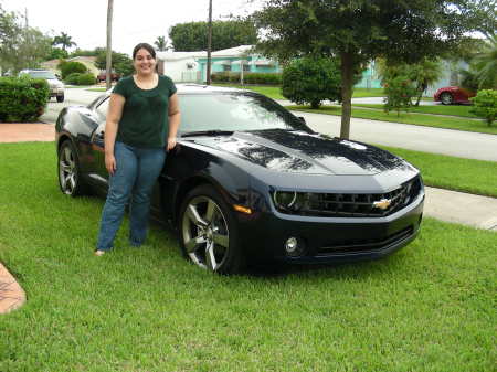 My Baby (daughter Annette) with her new car.