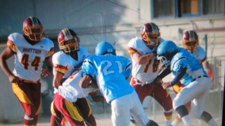 my son Rudy whittier redskins midget team 2009