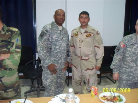 Bardrick and Iraqi Soldier (July 2008)