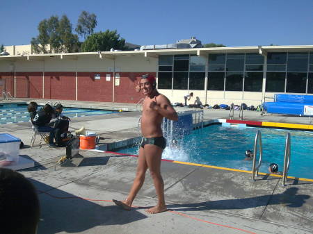 Andy at his water polo game