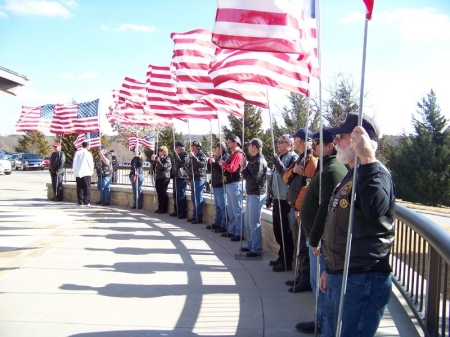 Patriot Guard Flag Line