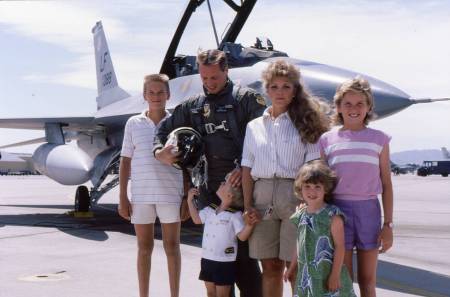 My husband's first F-16 Flight