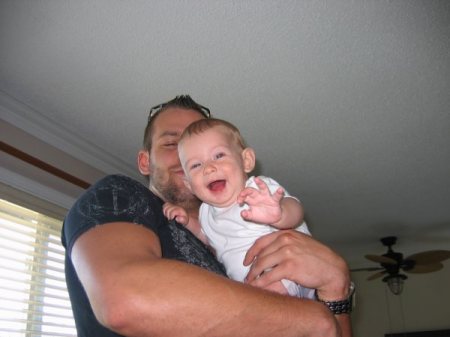 Uncle Sean (my son) and Mason