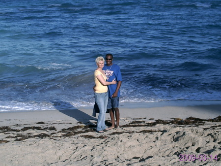 Tina & John on the beach