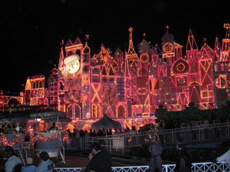 Its a small world all lit up for Christmas