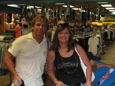 ME & MY DAUGHTER STACEY AT RON JON SURF SHOP