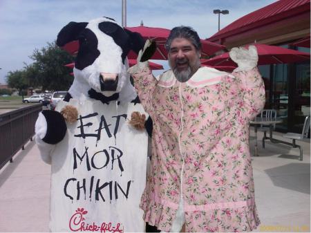 Me and the Chick-Filet Cow!