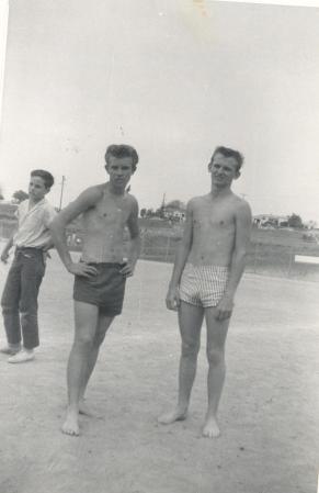 Pinky& Eddie Rolecki.1957 Colina Track Meet