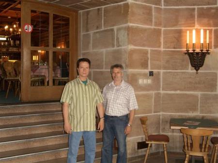 With my brother Rolf in Bertchesgaden, Germany