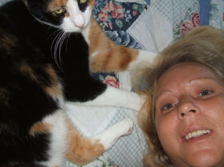 my cat "Callie Anna" and me