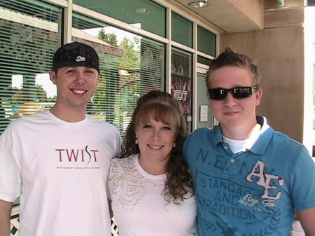 My sons on Mother's Day 2008