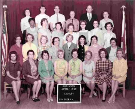 Robinson Staff 1968-1969