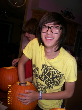 Andy pumpkin carving