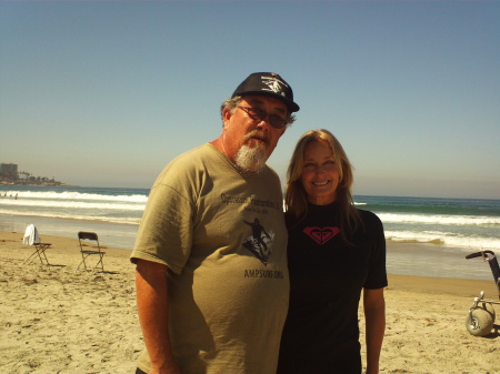 Bo Derek and I, La Jolla Beach